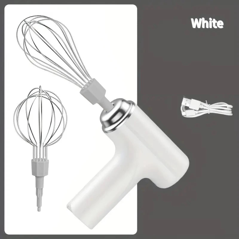 Wireless Mini Egg Beater - USB Handheld Mixer for Cakes & Cream