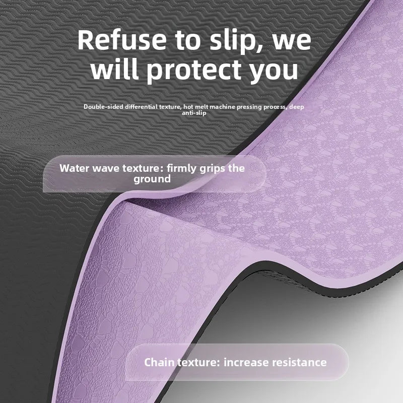 Non Slip TPE Yoga Mat - 80cm