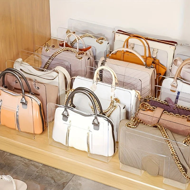 2-Pack Clear Bag Storage Organizer - For Handbag & Wallet