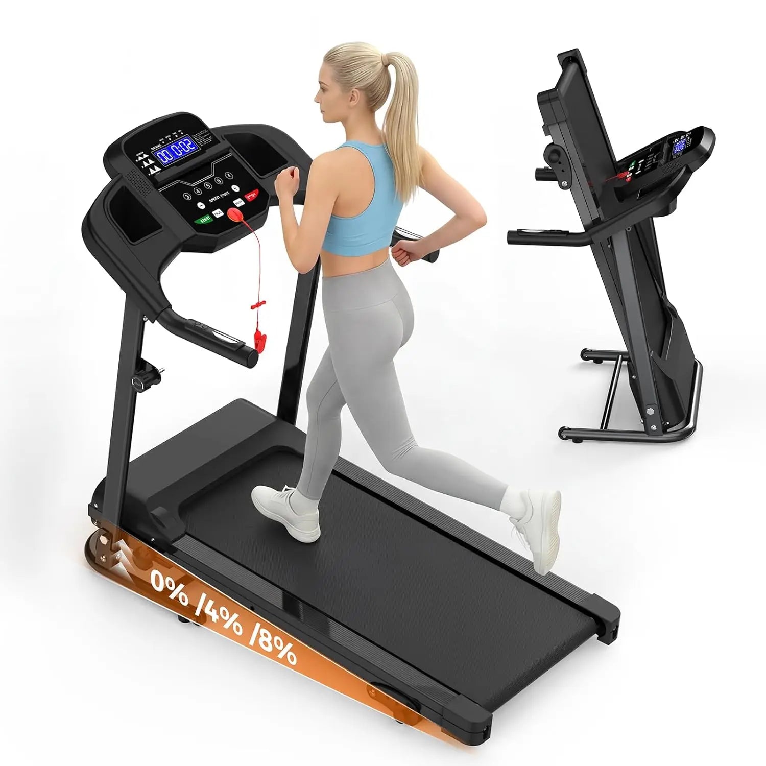 2.5HP Folding Treadmill with Incline