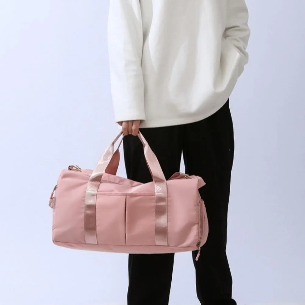 Oxford Nylon Duffle Bag with Shoe Compartment