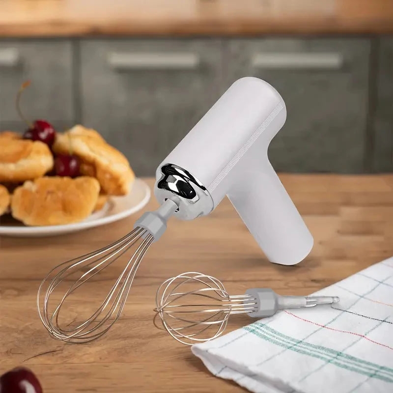 Wireless Mini Egg Beater - USB Handheld Mixer for Cakes & Cream