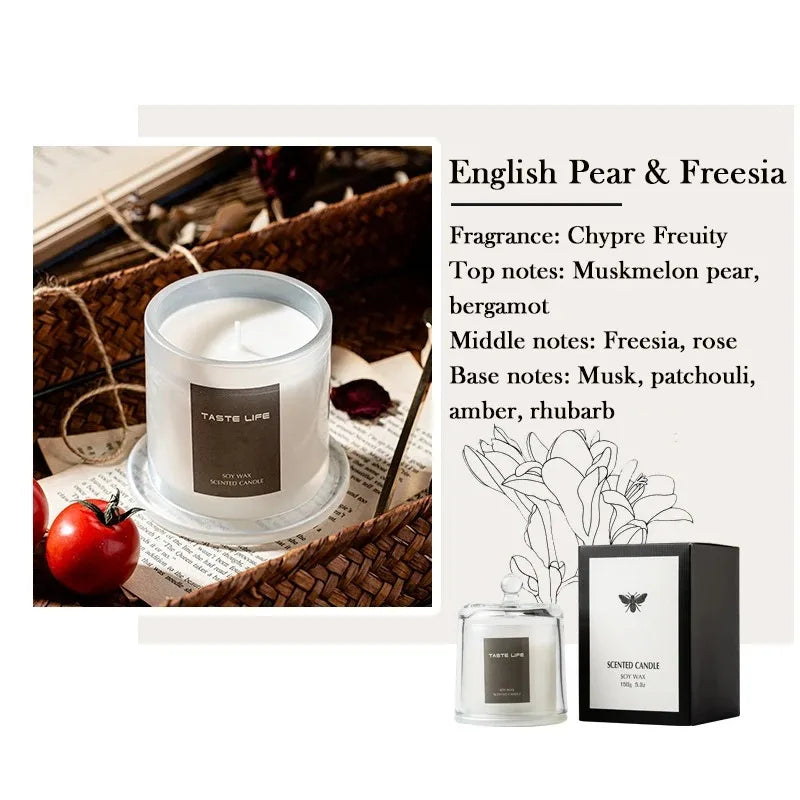 40 Hour Natural Soy Candle - Glass Jar Aromatherapy for Women