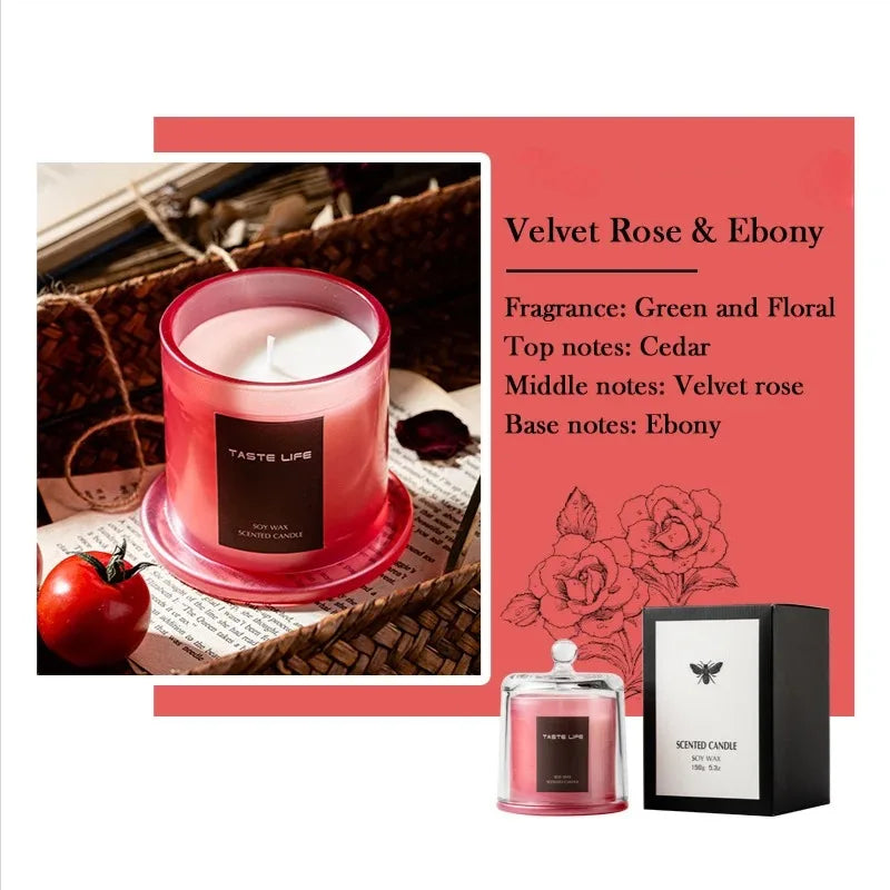 40 Hour Natural Soy Candle - Glass Jar Aromatherapy for Women