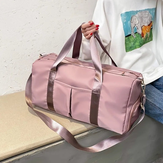 Oxford Nylon Duffle Bag with Shoe Compartment