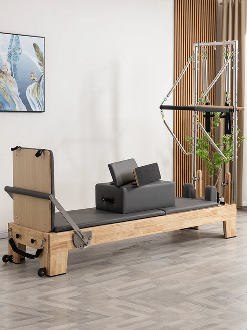 2-in-1 Pilates Core Bed - Elevated Sliding Equipment for Home Gym
