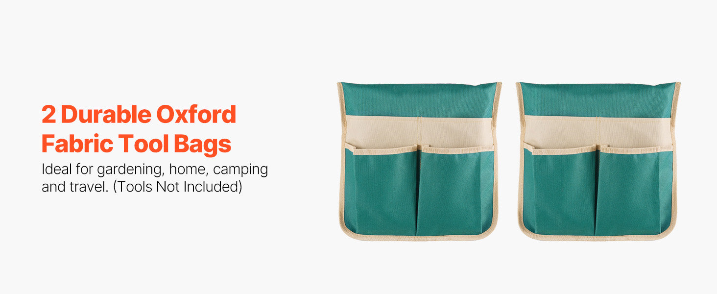 Garden Kneeler and Seat with 2 Tool Bags